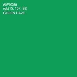 #0F9D58 - Green Haze Color Image